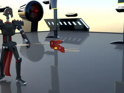 Spartan Robot 3D Sci-Fi more Bonus 3D model