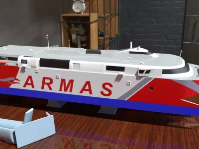 Alboran fastferry 3D model