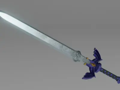 Master Sword Low-poly 3D model