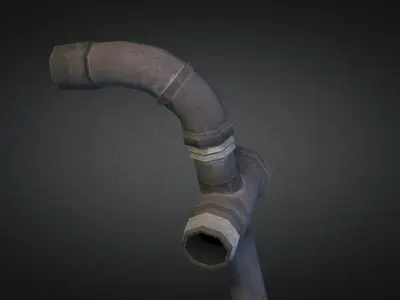 Pipe Weapon Low-poly 3D model purchase