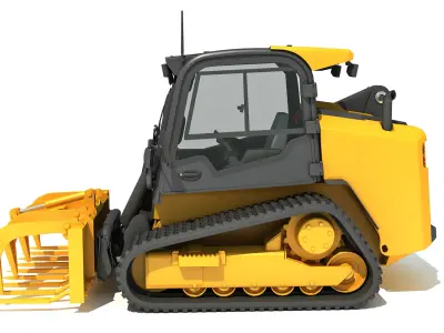 Skid Steer Loader Manure Fork 3D model