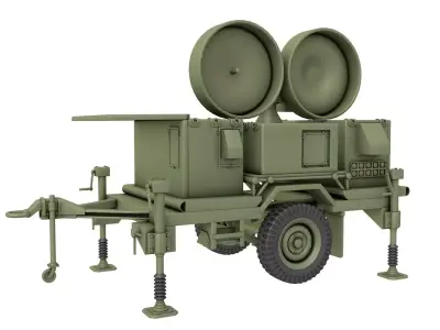 Radar AN MPQ 46 3D model