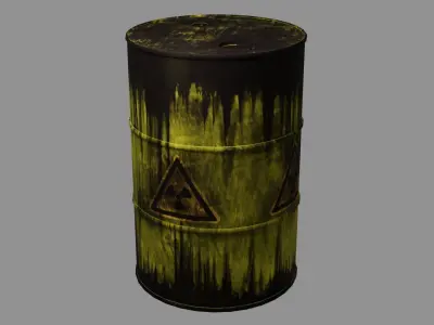 The rusty barrel  3D model