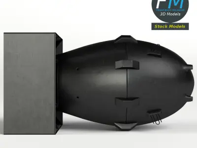 Fat Man nuclear bomb 3D model