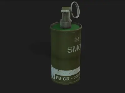 smoke bomb 3D model