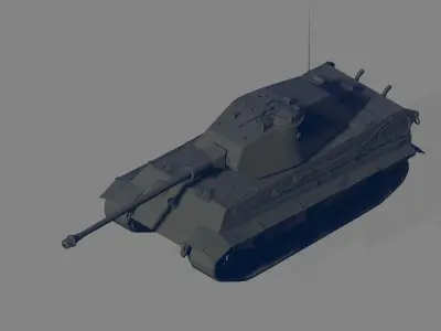 Tiger II P 3D model