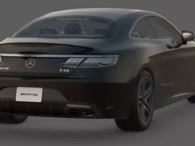 2018 Mercedes-Benz S63 AMG Coupe 3D Model 3D model