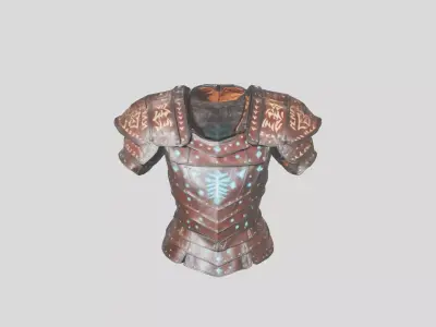 Knights Armor Medieval Low-poly 3D model