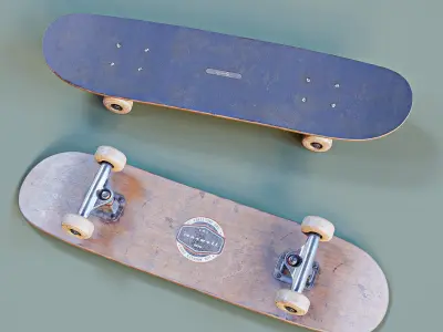 skateboard two skateboards 3D model by Jubilee-Studio
