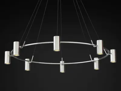 Chandelier CHAMPEAUX Low-poly 3D model