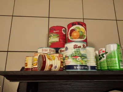 Food Can Set  Low-poly 3D model