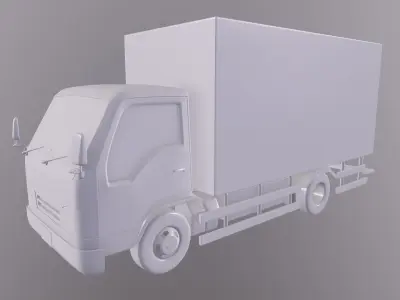 Blender Toonshaded Vehicle Kit Low-poly 3D model