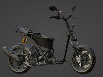 Vario 125 KZR 3D Modelling Low-poly 3D model