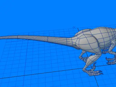 Velociraptor Dinosaur 3D model shop