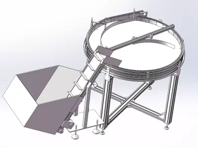 Rotary feeding sorter 3D model