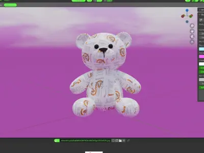 Wockhardt Teddy Bear Low-poly 3D model