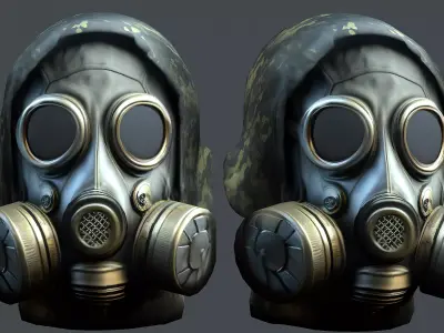 Helmet 3d model military combat Military scifi helmet  Low-poly 3D model