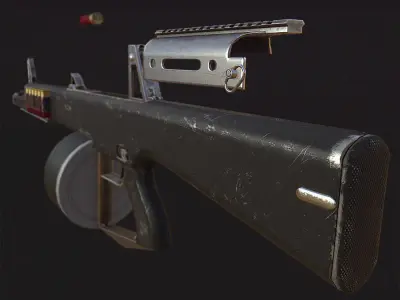 3DRT - Modern firearms HD - AA-12 Low-poly 3D model