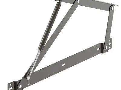 Rigged Bed Mechanism with Gas Lift 3D model