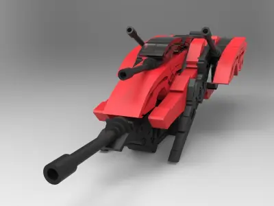 SpaceShip GB-01 Low-poly 3D model