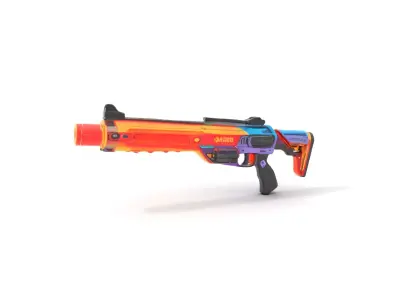 Neon Blaster model pack Low-poly 3D model purchase