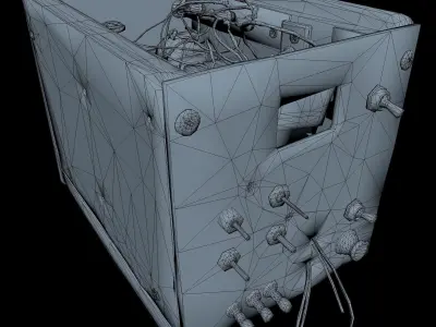 Power Supply Low Poly Low-poly 3D model