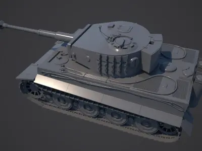 Tank tiger I 3D model