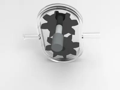Gear pump 3D model purchase