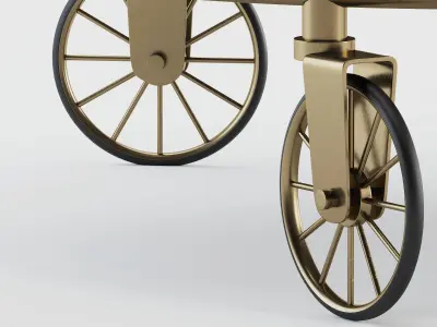 BAUGHMAN BAR CART FROM COVET PARIS 3D model