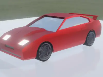 Low Poly Car Free low-poly 3D model 17