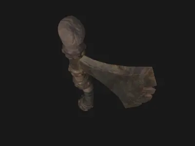 AXE Game Asset low poly 3D model  Low-poly 3D model