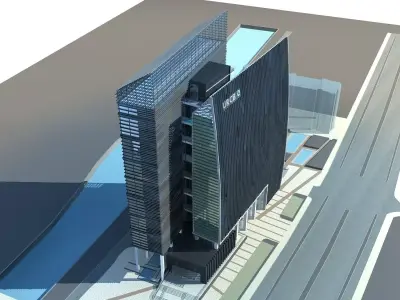 Office Building 3D model 7