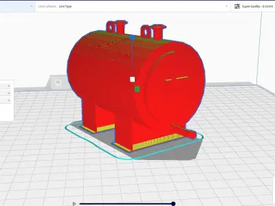 vessel tank 2 3D print model