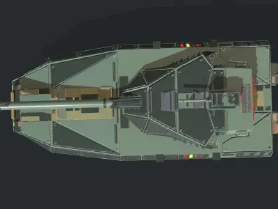Warp A2 Predtaror Tank Assault Gim Low-poly 3D model