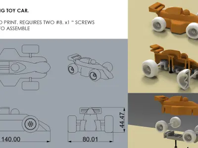 Toy car   3D print model