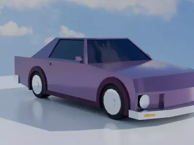 Racing Car 01 Low-poly 3D model