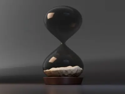 Hourglass Low-poly 3D model