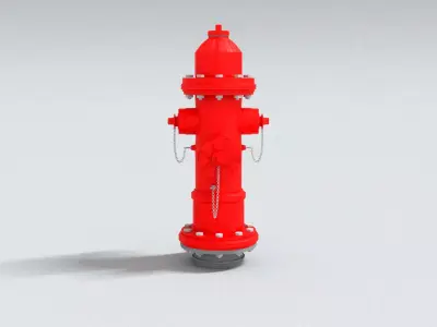 laos Fire Hydrant 02 3D model