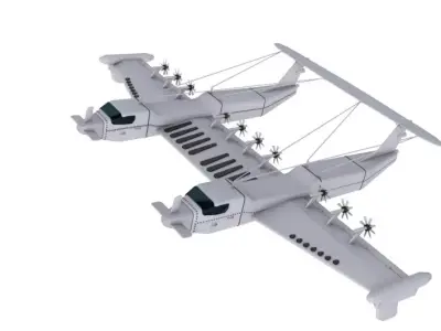 Liberty Lifter DARPA Seaplane 3D model