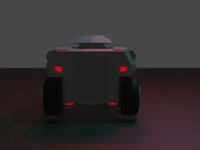 btr game ready futuristic armored vehicle Low-poly 3D model