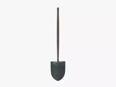 Medieval Shovel V03 Low-poly 3D model