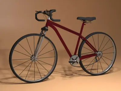 cyclist bicycle 3D model