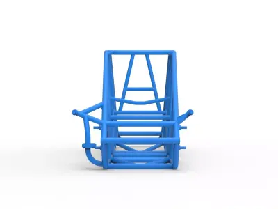 Frame of Silver Crown Car Scale 1 to 25 3D print model