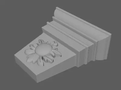 pilaster sculpture 3D model