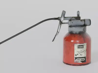 Oil Gun  Low-poly 3D model