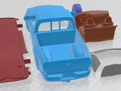 Toyota Tacoma RegularCab 2011 Printable Car 3D print model