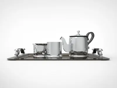 Kitchen tea set tools 3D model