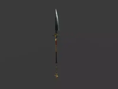 Spear 04 Low-poly 3D model purchase