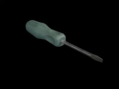 Screwdriver Low-poly 3D model purchase
