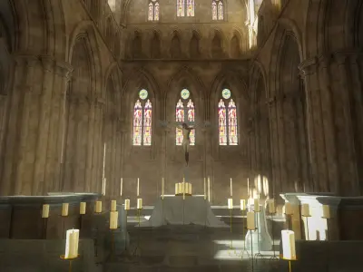 Cathedral Interior 3D model